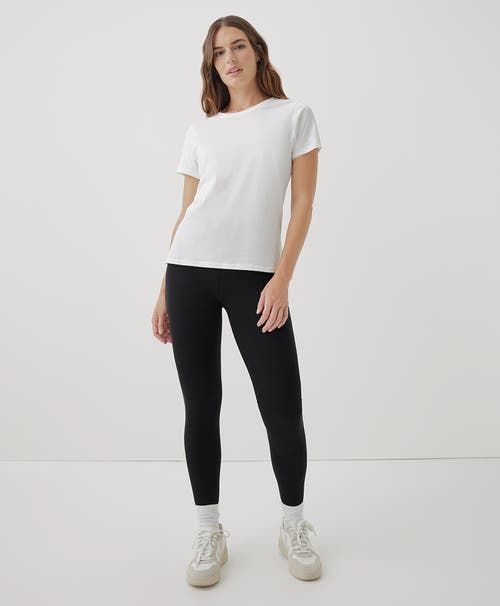 Pact Organic Cotton Softspun Crew Neck Tee In White
