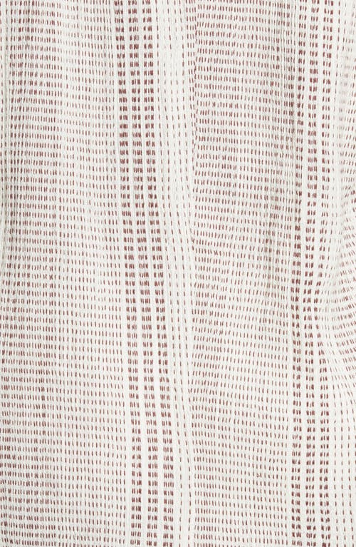 Elan Peasant Hooded Cover-up Romper In Natural/cocoa