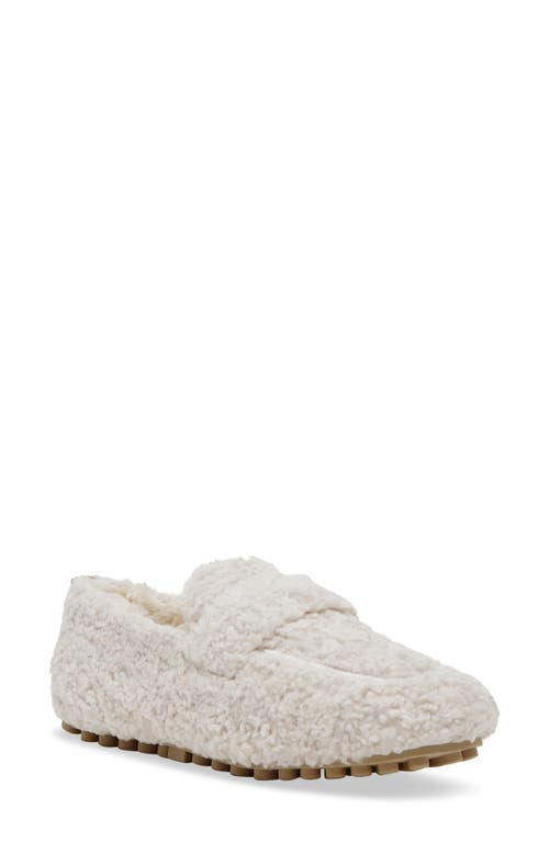 Shop Steve Madden Slip Faux Shearling Slipper In Beige