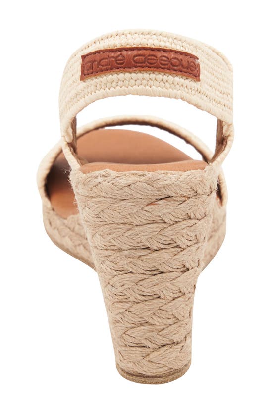 Shop Andre Assous Allison Espadrille Wedge Sandal In Natural