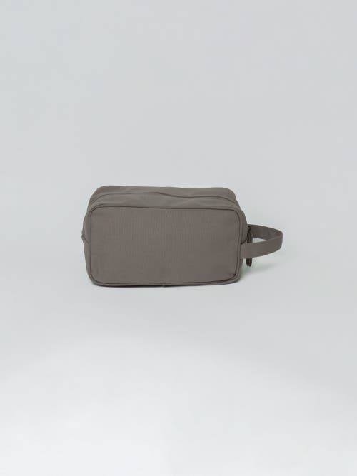 Shop Terra Thread Organic Cotton Toiletry Bag In Cloud Grey