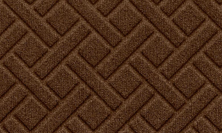 Shop Bungalow Flooring Waterhog Lattice Floor Mat In Dark Brown