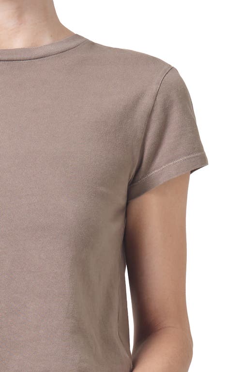 Shop Agolde Adine Shrunken Organic Cotton T-shirt In Kiln