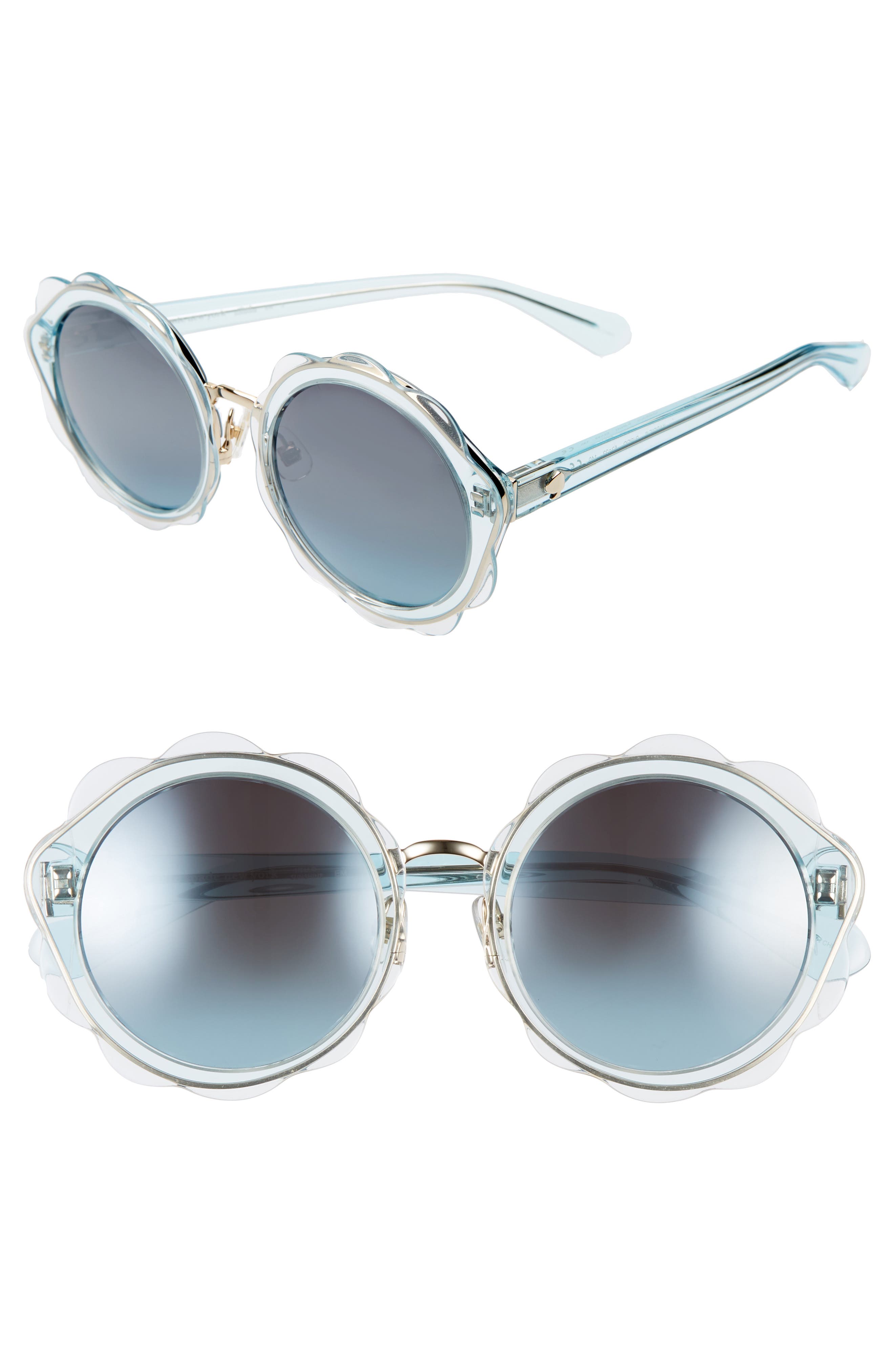 Kate Spade Karries Round Sunglasses In Blue