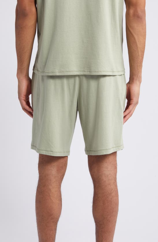 Shop Nordstrom Organic Cotton & Tencel® Modal Lounge Shorts In Green Clay