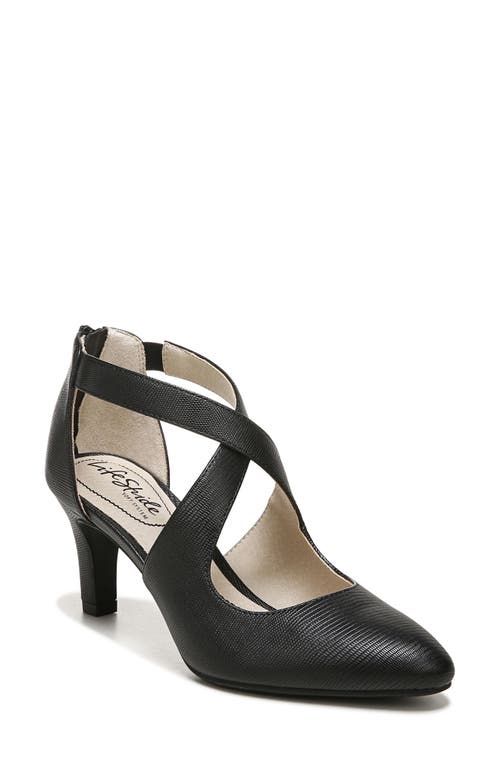 LifeStride Giovanna 3 Pump Black Textured at Nordstrom,