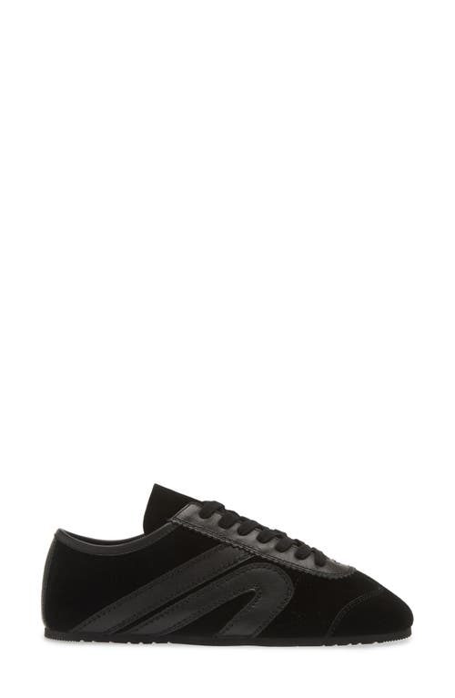 Jeffrey Campbell Aleta Womens Lace-up Faux Suede Casual And Fashion Sneakers In Black Suede Combo