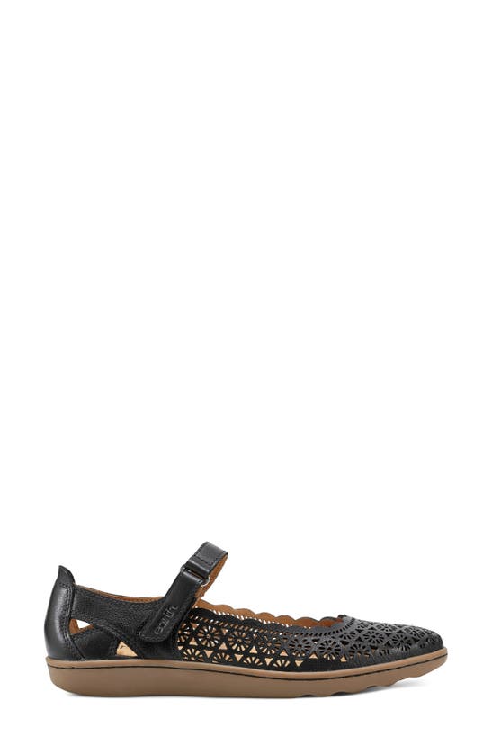 Earth Women's Lady Perforated Mary Jane Flats In Black