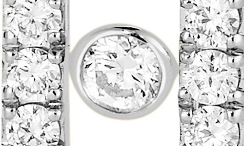 Messika Move Uno Pavé Diamond Drop Earrings In White Gold/diamond
