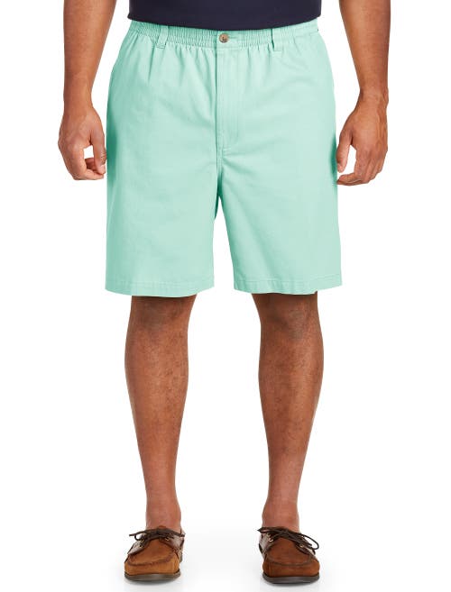 Shop Harbor Bay By Dxl Elastic-waist Shorts In Mist Green