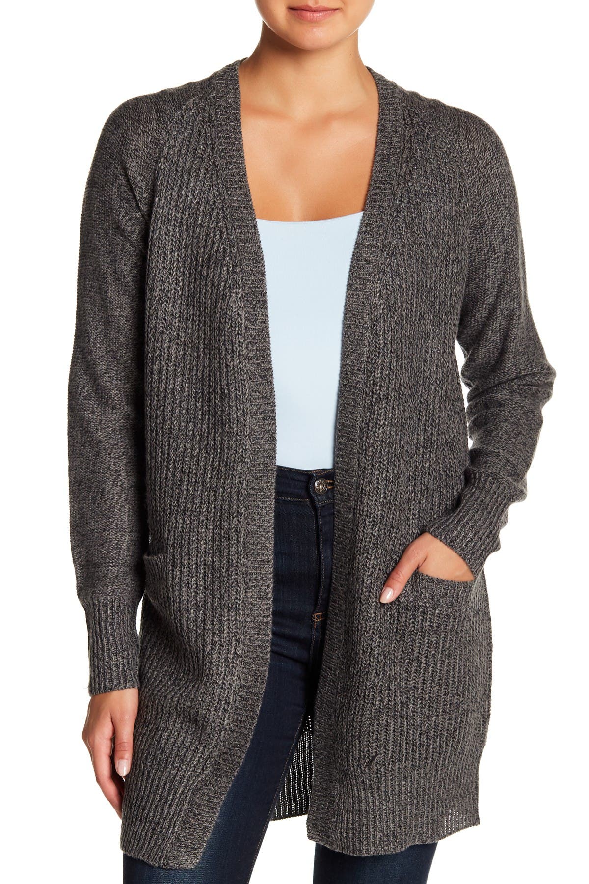 grey cardigan with gold stars on elbows