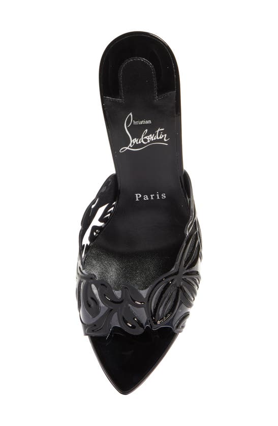 Shop Christian Louboutin Apostropha Slide Sandal In Black