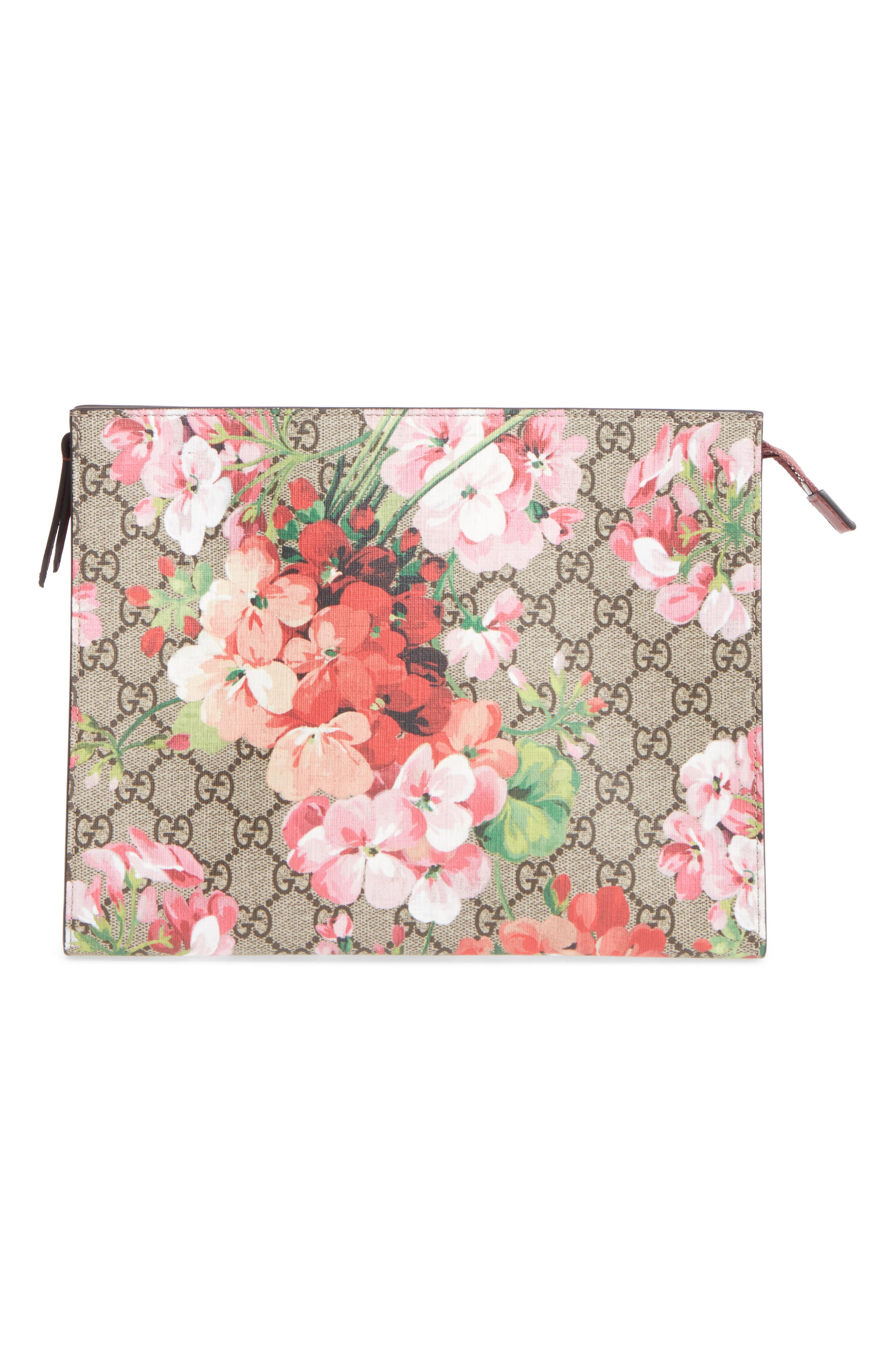 Gucci Large GG Blooms Canvas \u0026 Leather 