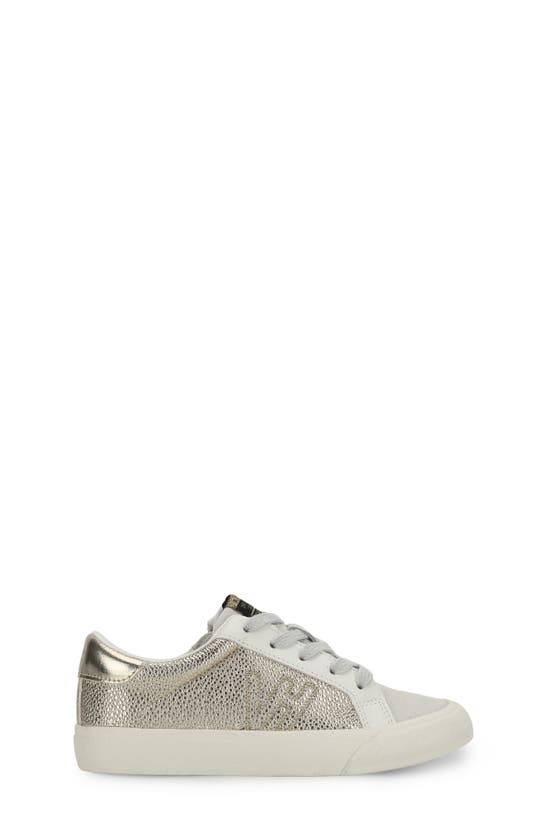 Shop Vintage Havana Kids' Vita Sneaker In Gold Pebbled Multi