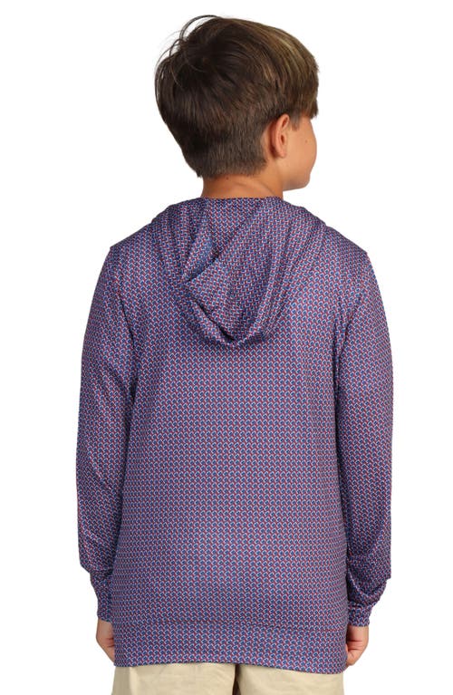 Tailorbyrd Kids' Football Performance Hoodie In Burgundy