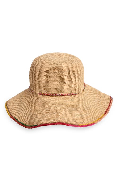 Missoni Braided Trim Crocheted Raffia Sun Hat in Natural at Nordstrom