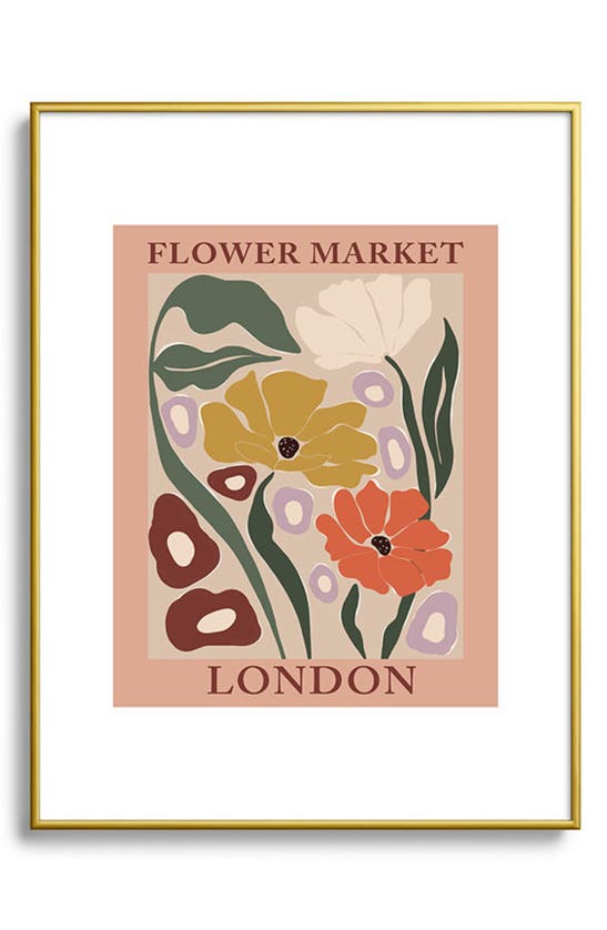 Deny Designs Flower Market Framed Art Print In Pink