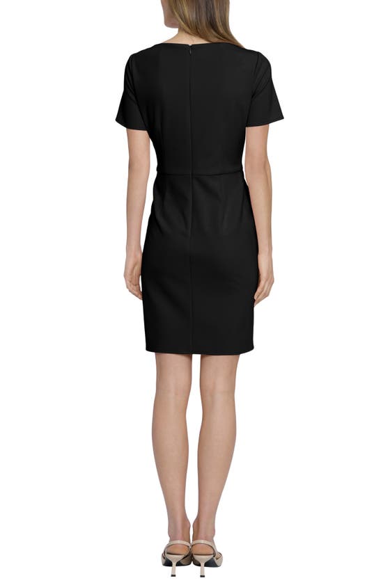 Shop Donna Morgan For Maggy Side Twist Sheath Dress In Black