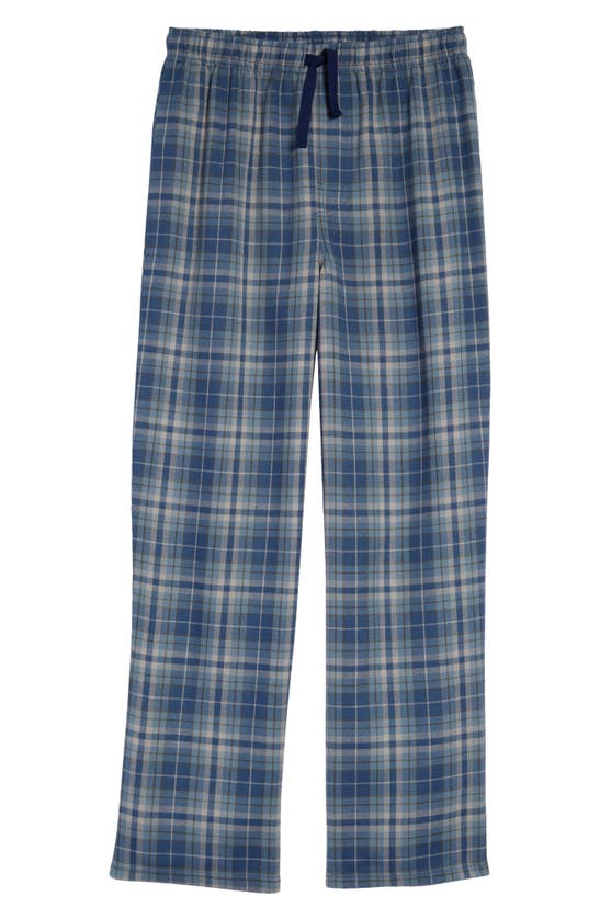 Treasure & Bond Kids' Flannel Pajama Pants In Navy Denim- Olive Plaid ...