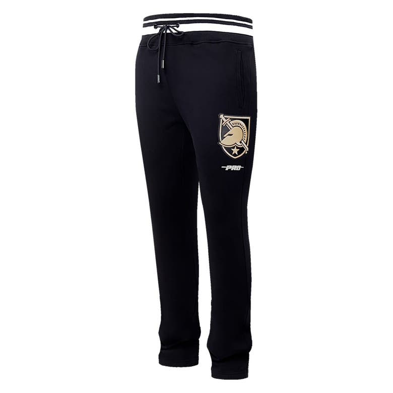 Shop Pro Standard Black Army Black Knights Script Tail Fleece Sweatpants