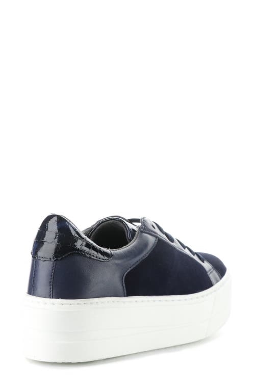 Bos. & Co. Maude Platform Sneaker In Ocean/black Iris