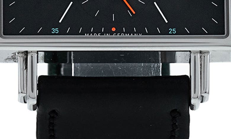 Shop Watchfinder & Co. Nomos Glashutte  Tetra Leather Strap Watch, 33mm In Black