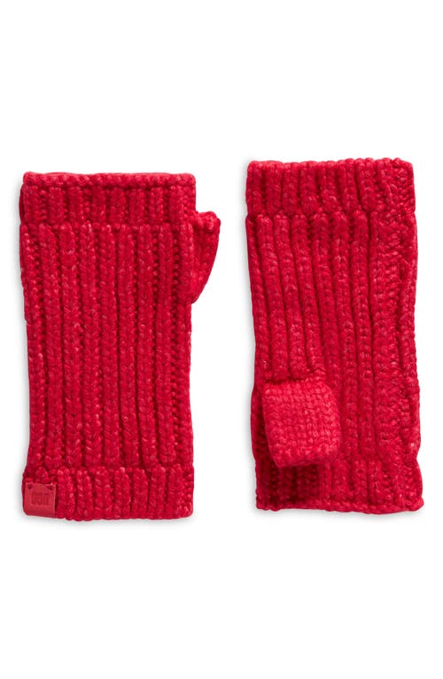 UGG(r) Chunky Fingerless Gloves in Cerise at Nordstrom