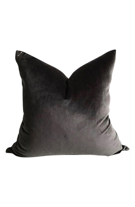 Modish Decor Pillows Velvet Pillow Cover In Black Tones