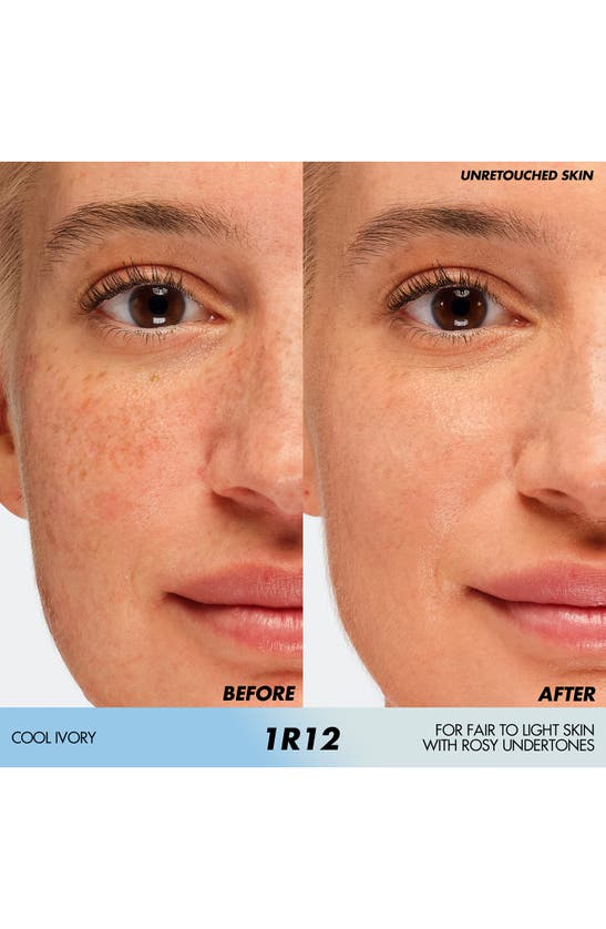 Make Up For Ever Hd Skin Hydra Glow Skin Care Foundation With Hyaluronic Acid In 1r12 - Cool Ivory