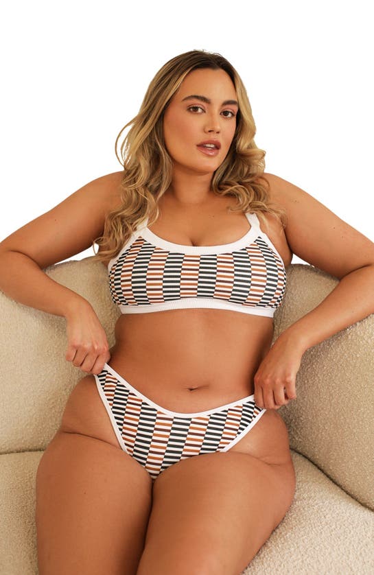 Dippin Daisys Kelly Bandeau Bikini Top In Cola