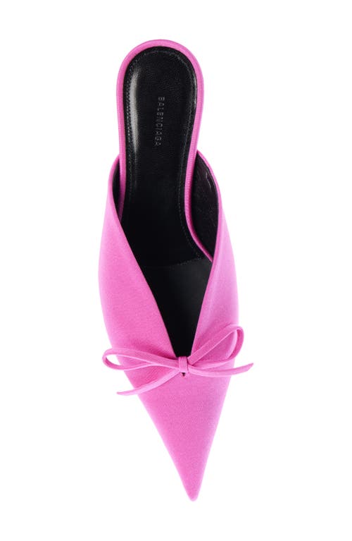 Shop Balenciaga Knife Kitten Heel Pointed Toe Mule In Pink