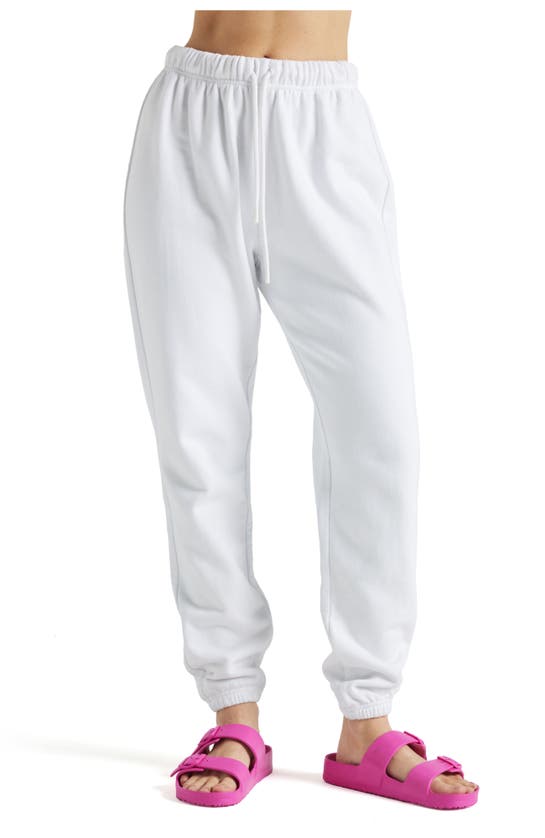 Shop Electric Yoga French Terry Joggers In White