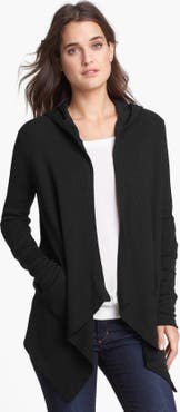 Splendid draped waffle knit thermal sales hoodie