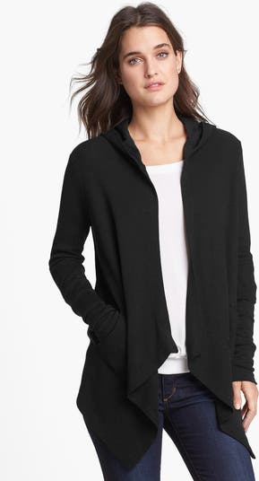 Splendid draped waffle knit discount thermal hoodie