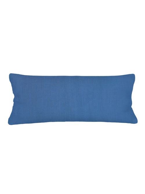 Shop Anaya So Soft Linen Pillow With Down Alternative Insert In Cobalt Blue