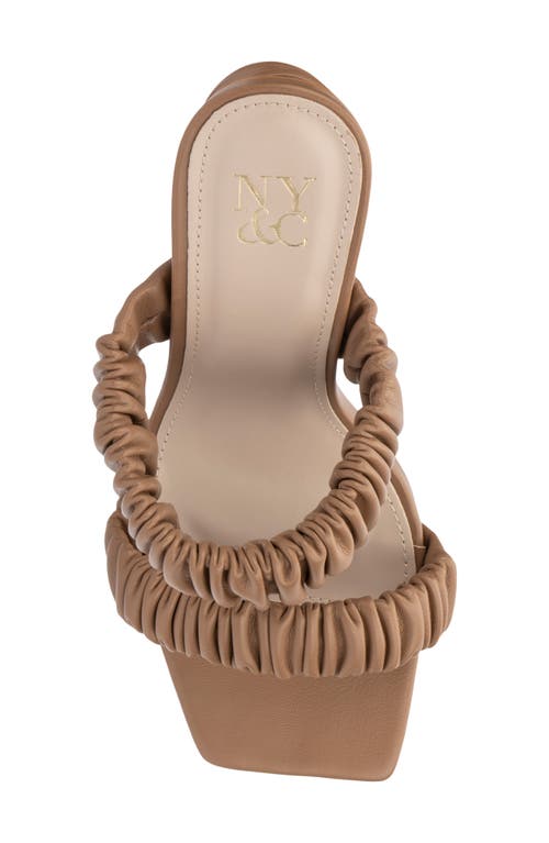 NEW YORK AND COMPANY NEW YORK AND COMPANY FAINA RUCHED STRAP SANDAL 