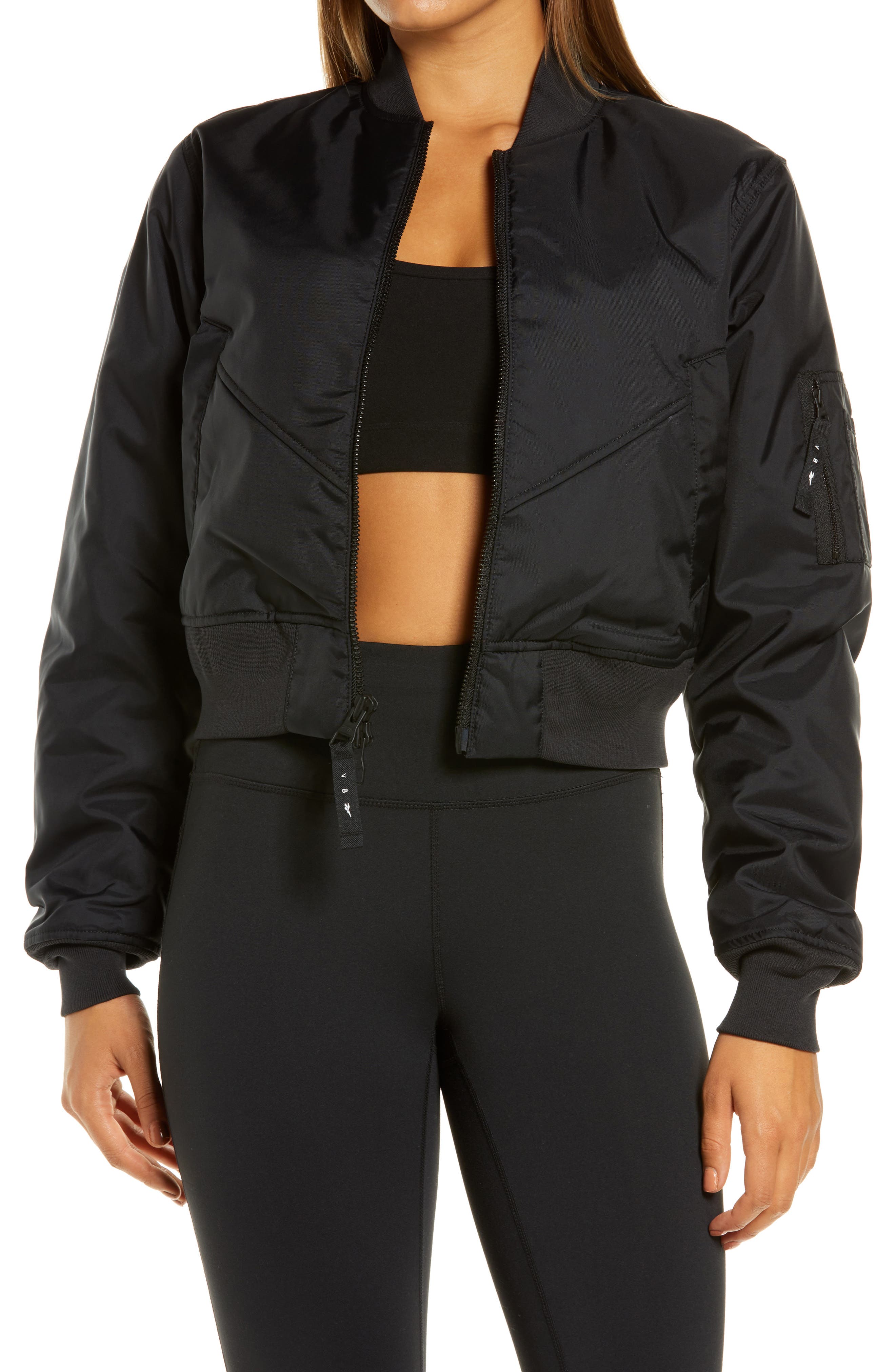 black bomber jacket womens