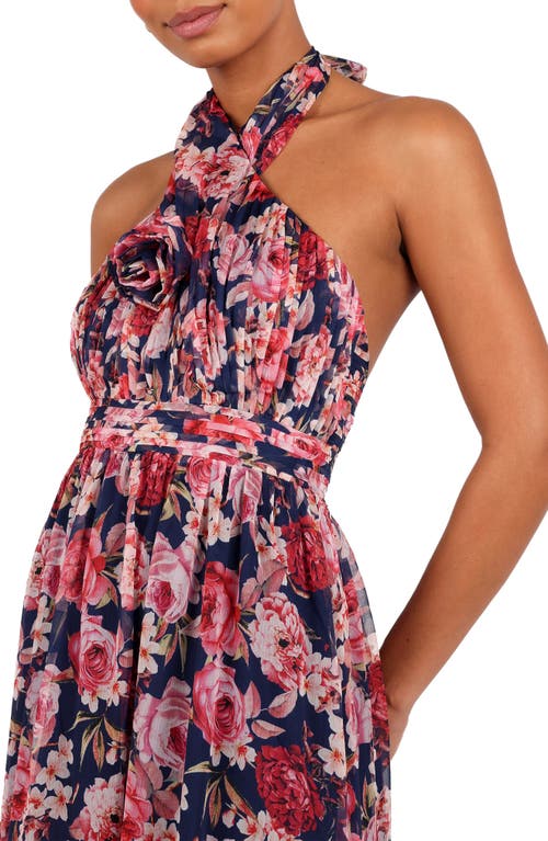 Petal And Pup Petal & Pup Lennon Floral Halter Neck Maxi Dress In Multi