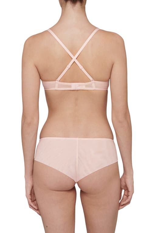 Simone Perele Simone Pérèle Singuliere Embroidered Tulle Briefs In Petal Powder