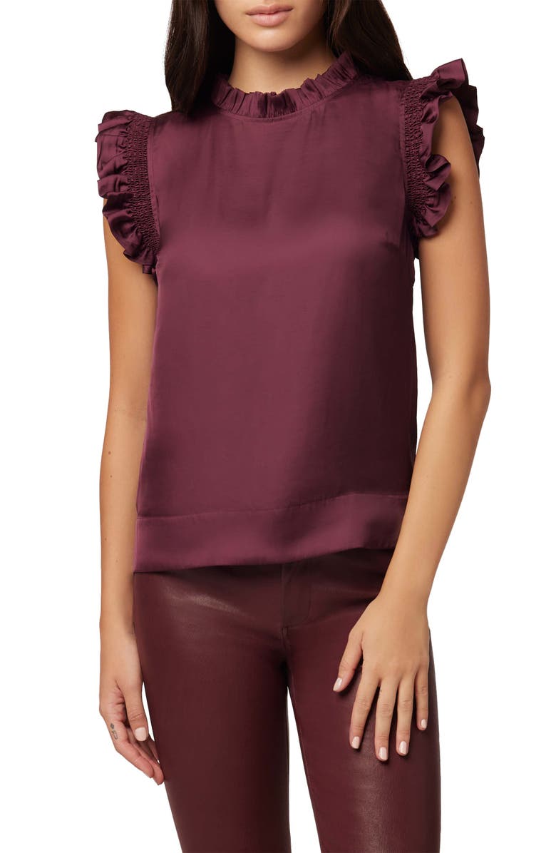 Joe's Chelsea Sleeveless Ruffle Blouse, Main, color, 