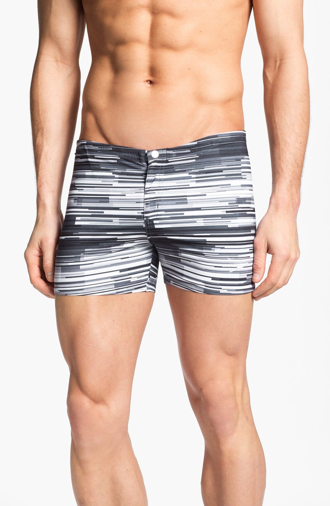 square cut swim trunks speedo