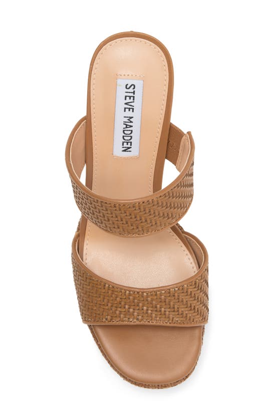 Shop Steve Madden Stance Platform Slide Sandal In Cognac