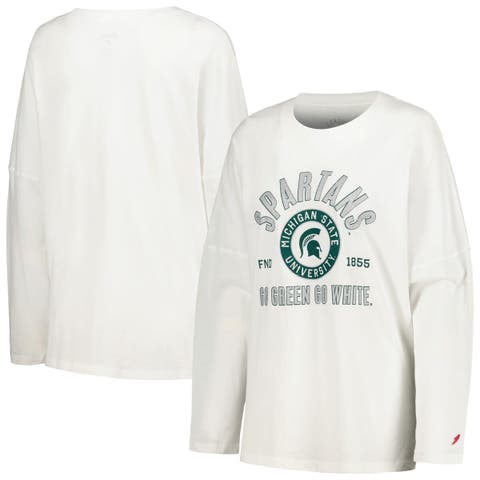 Women's League Collegiate Wear Ash South Florida Bulls 1636 Boxy Pullover Sweatshirt Size: Medium