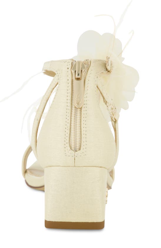 Shop Sam Edelman Kids' Delaney Rosa Ankle Strap Sandal In Ivory