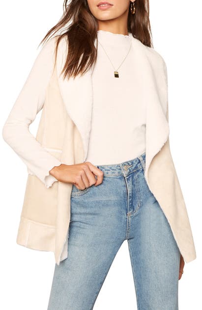 Click to view more detailed imagery on our partner's website Cupcakes And Cashmere Faux Shearling Vest In Latte