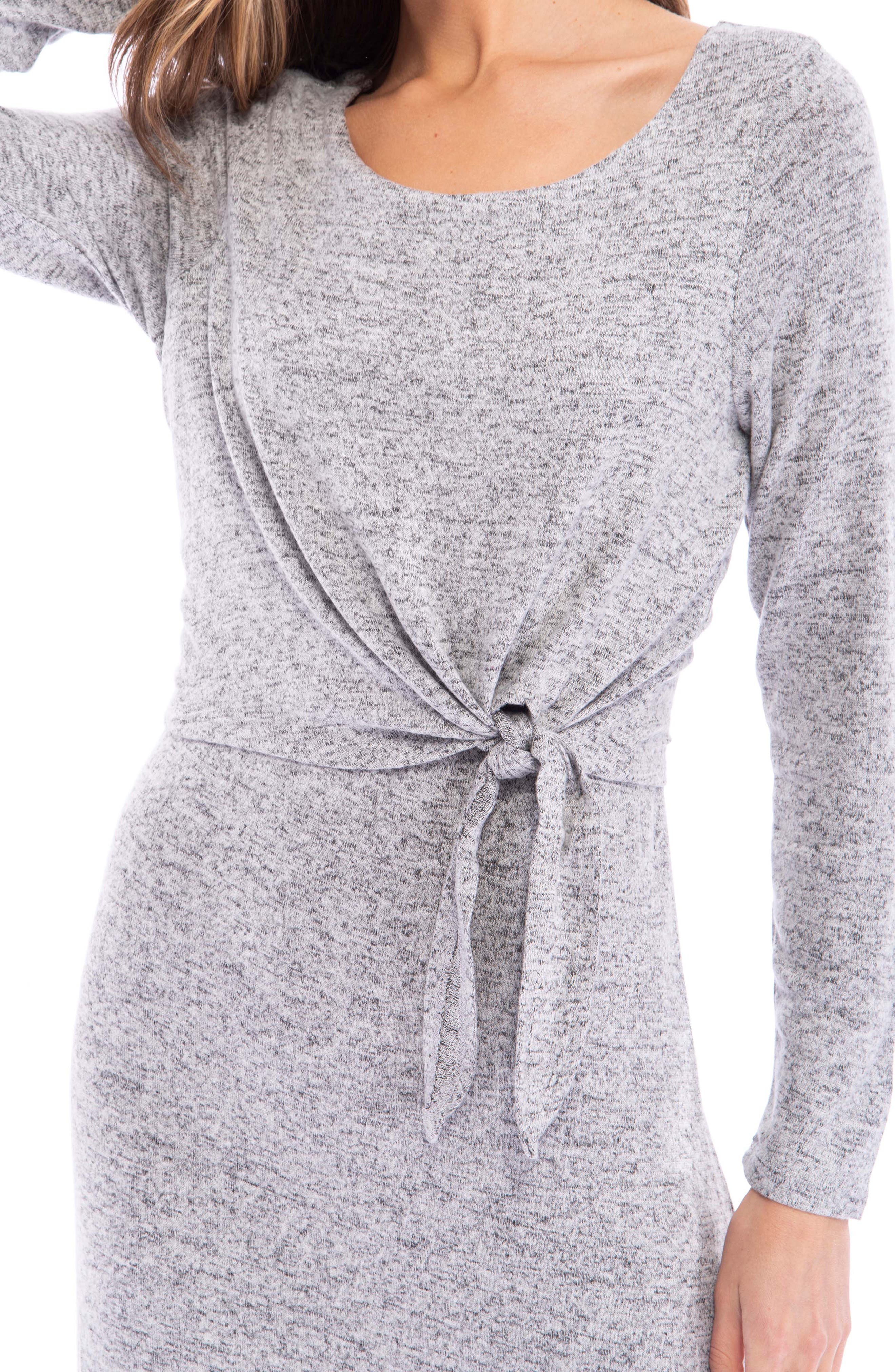 Bobeau Long Sleeve Midi Dress | Nordstrom