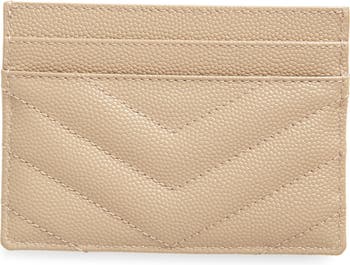 Monogram Quilted Leather Credit Card Case