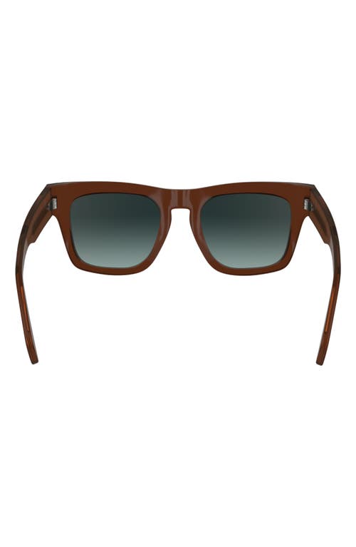 Shop Paul Smith Kramer 51mm Rectangular Sunglasses In Brown