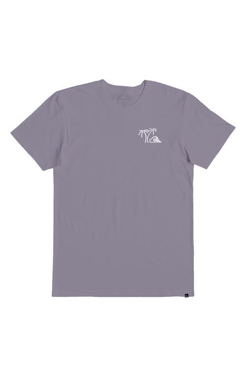 Surf & Turf Cotton Graphic T-Shirt in Sharkskin