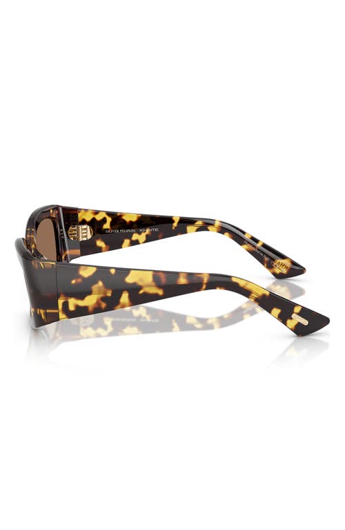 Oliver Peoples X Khaite 54mm Pillow Sunglasses In Dark Brown